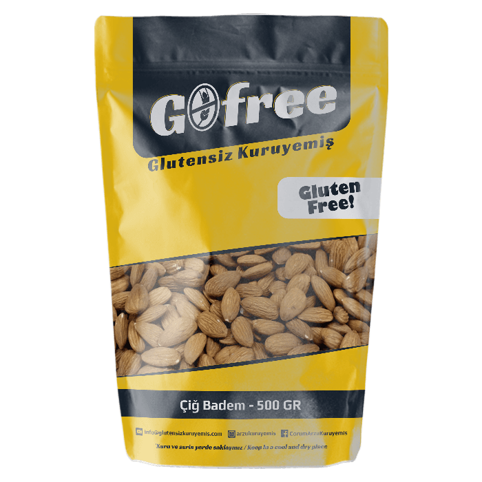 Glutensiz Çiğ Badem - 500 GR