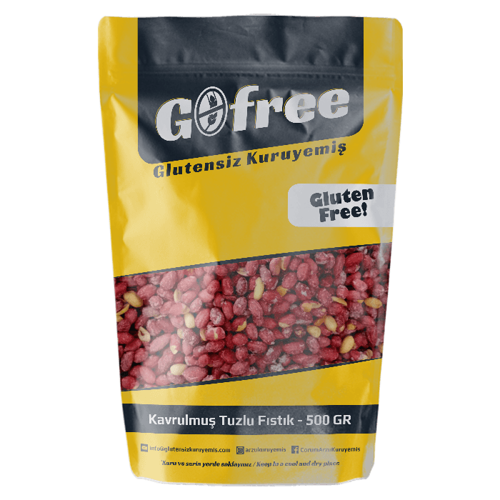 Glutensiz Kavrulmuş Tuzlu Fıstık - 500 GR